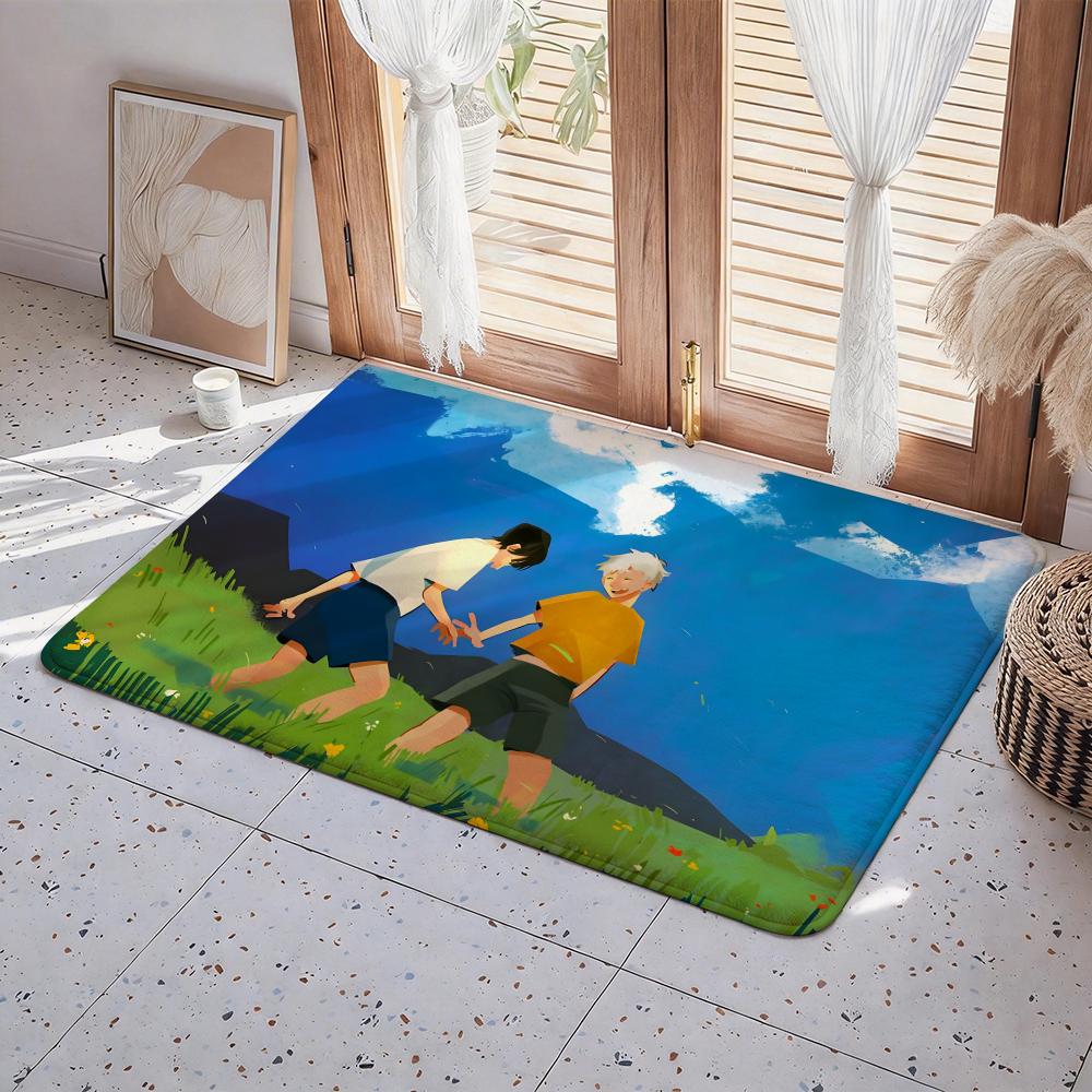 Anime A Summer Hikaru Died Floor Mat Eco  Flannel Doormat Non Slip Odorless Indoor Floor Rug Soft Short Plush Home Mat