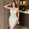 Sexy Suspender Nightdress Women's Summer New Short Skirt Ice Silk Thin Silk Pure Lust Pajamas Spring and Autumn