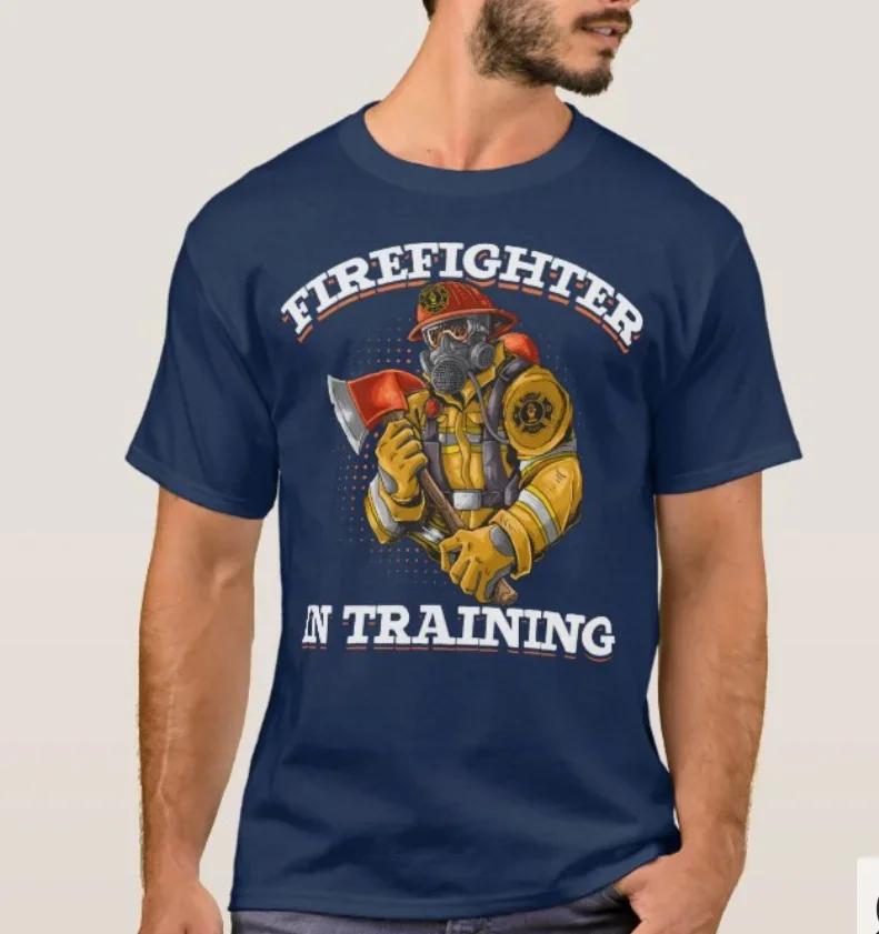 Firefighter In Training Future Fireman TShirt Summer Cotton Short Sleeve ONeck Mens T Shirt New S3XL