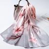 Sciarpa Lunga 100% Seta Donna Lusso Shawl in Raso di Seta Naturale Foulard Sottile Primaverile per Capelli Sciarpa da Collo in Vera Seta di Hangzhou