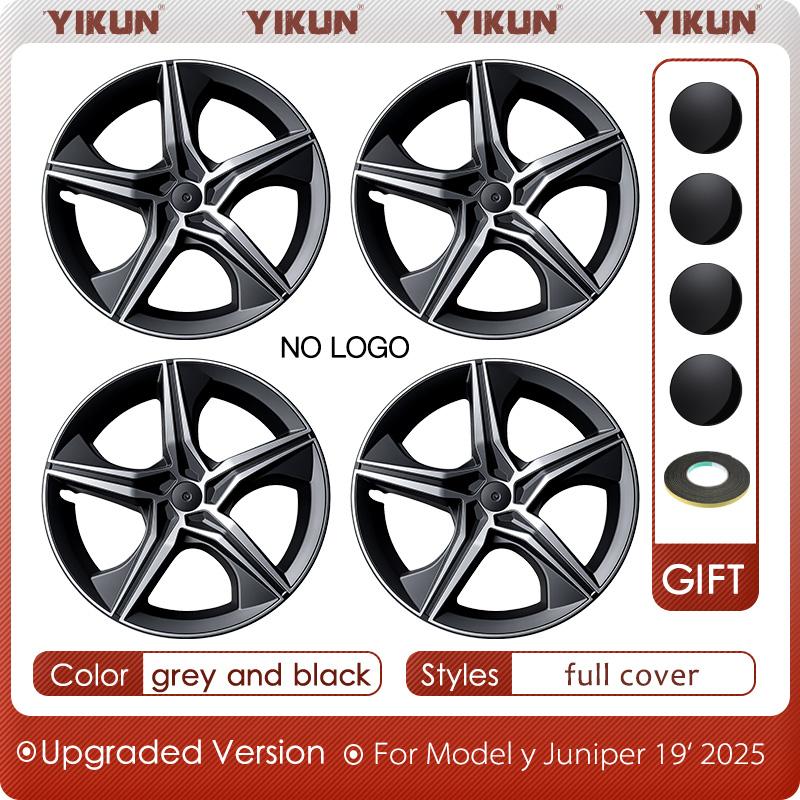 4PCS Full Cover Wheel Cover Replacement Performance for Tesla Model Y Juniper 19 Inch Wheel Caps Automobile Hubcap 2025