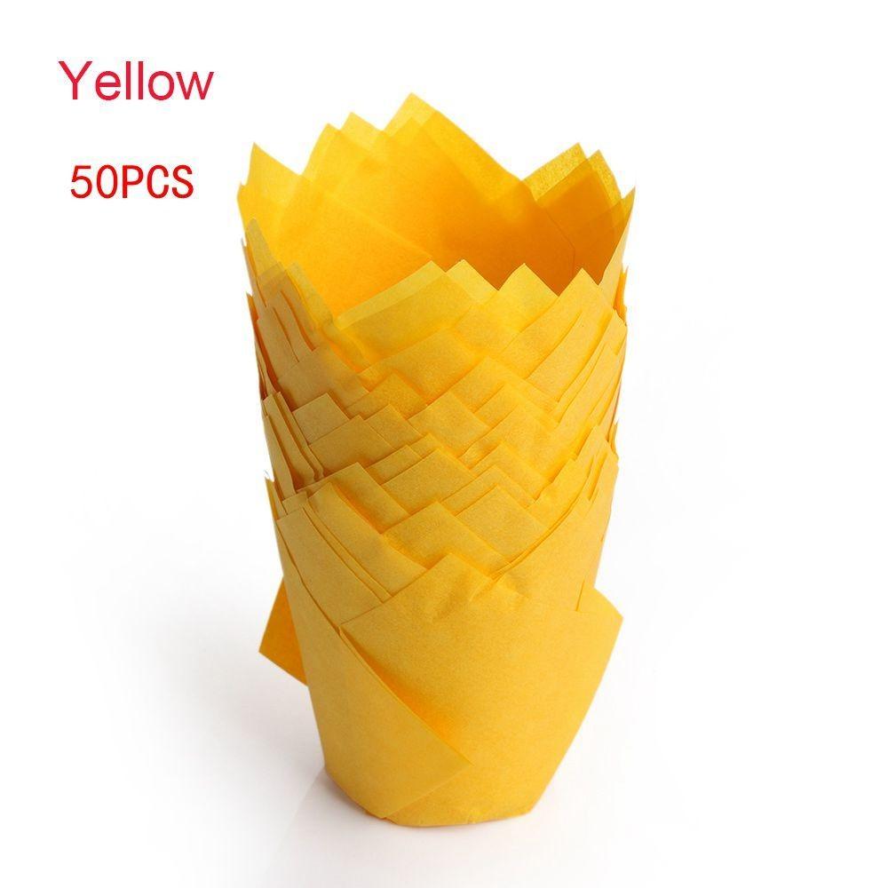 New DIY Cake Muffin Cups Bakeware Pastry Tools Cupcake Liners Tulip Baking Cup Party Supplies