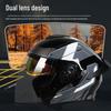3C Certified Dual Lens Motorcycle Helmet for All Seasons – Unisex, Half and Full Face Options for Winter Riding