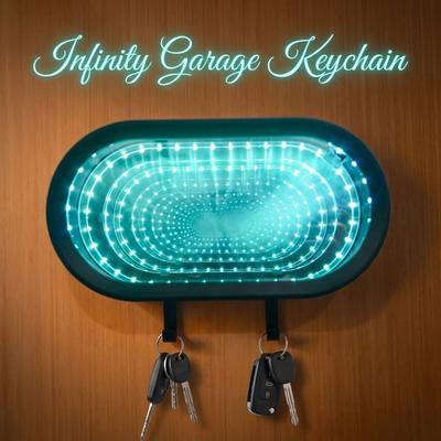 Creatieve Garage Sleutelhanger Verlichte Spiegel Garage Sleutelhouder Kleurrijk LED Licht Eenvoudige Installatie Leuke Sleutel Organizer