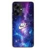 Phone Case - MANIACASE - Xiaomi Redmi 13C 5G - TPU Silicone - White Nike Logo - Black