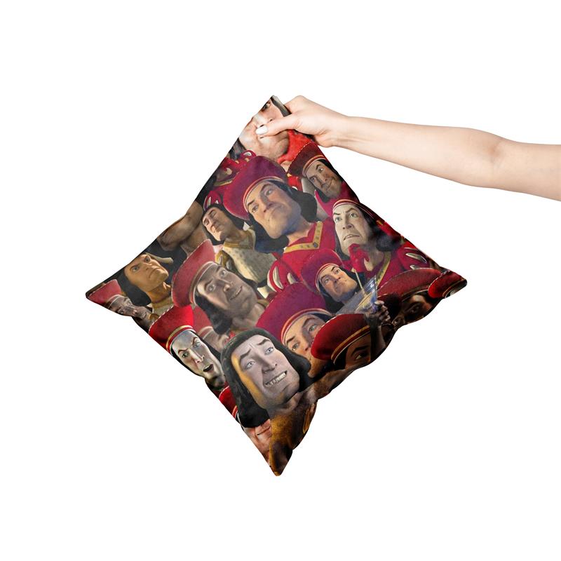 Exquisite Ornaments Unisex Aertemisi 18'' X 18'' Lord Farquaad Square Throw Pillow Cushion Covers Cases Pillowcases For Sofa 45Cm X 45Cm