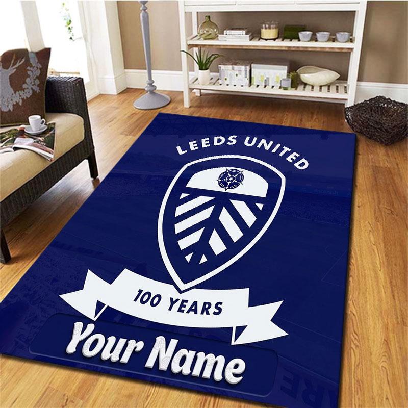 Leeds United Custom Name Carpet Rug for Living Room Bedroom Home Sofa Decoration,Kids Play Non-slip Floor Mat