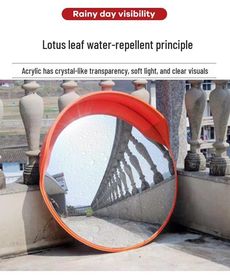 Wide-Angle HD Reflective Traffic & Anti-Theft Convex Mirror for Indoor/Outdoor Use