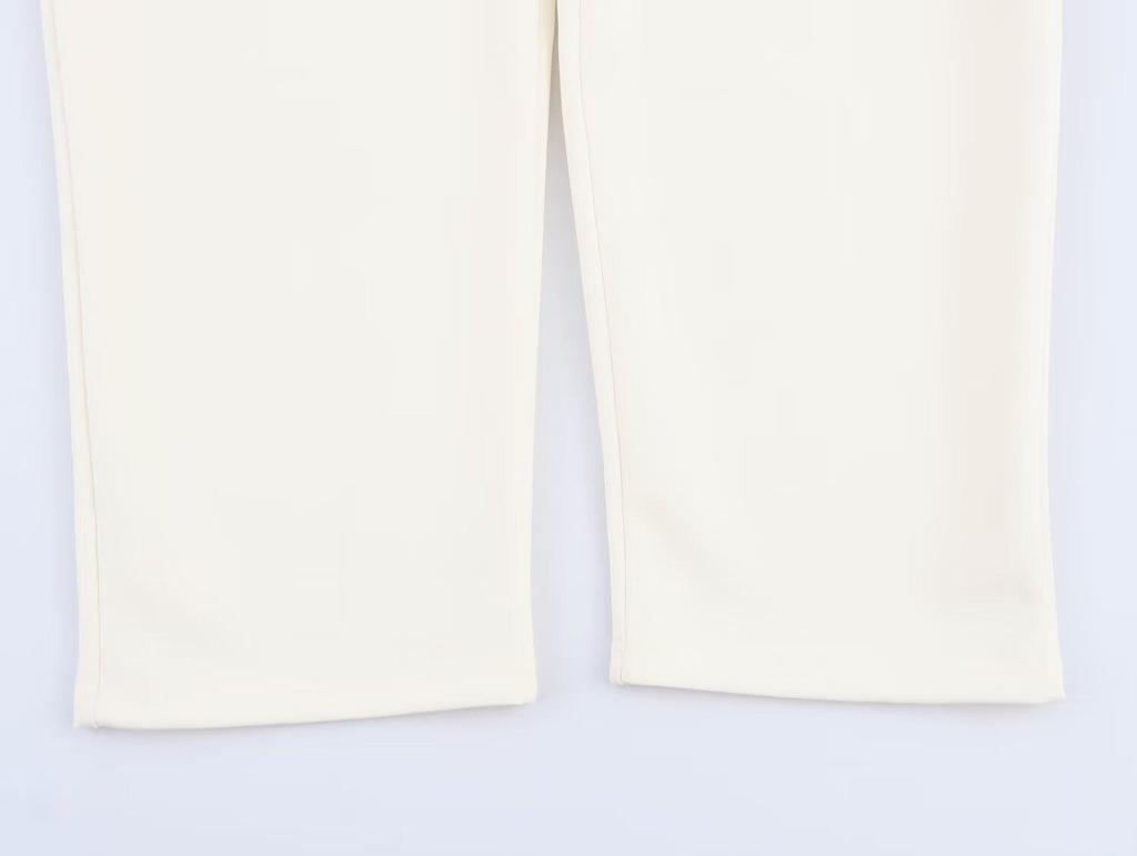 Spring 2025 Women's Double-Sided Vest and Casual Pants - European & American Style