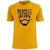 Mens Respect The Beard Funny T Shirt Dad Brother Grandad