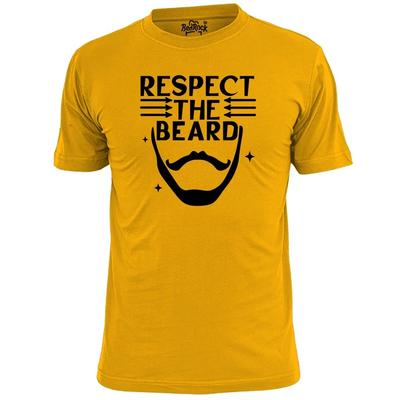 T-shirt Homme Drôle Respectez la Barbe Papa Frère Papy