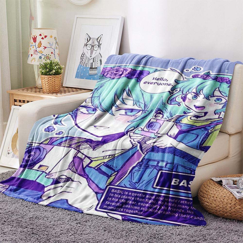 1 ks Deka z flanelu s potiskem hry Omori 6, Vysoká kvalita, Pohodlná pro všechna roční období, Domácí dekorace, Teplo a pohodlí, Perfektní pro vánoční dárky101