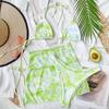 Women's Bikini Swimsuit Split Three-piece Swimsuit Tie-dye 4 Color