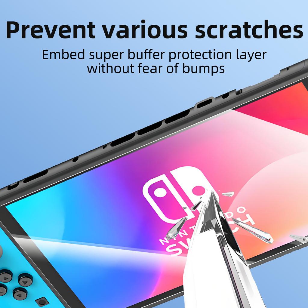 Easy Installation Screen Protector for Nintendo Switch 2 Game Console HD Tempered Glass Anti-Scratch Films with Joystick Caps