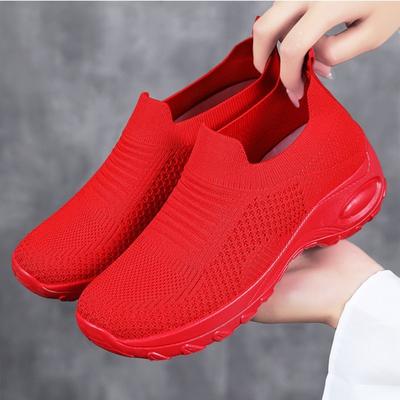 Buty dla kobiet Buty codzienne Oddychające buty z siateczki Buty na platformie Koturny Buty dla kobiet Trampki Wulkanizowane buty Wsuwane mokasyny