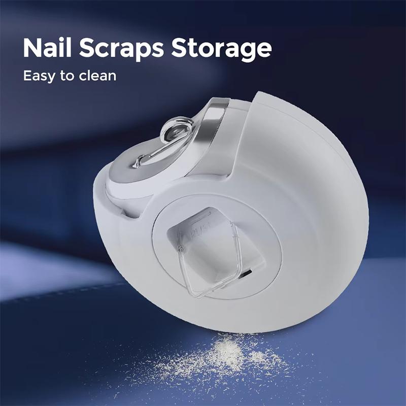 2 In 1 Electric Polishing Automatic Nail Clippers For Fingers And Toes Adults Usb Rechargeable Electric Nail File Kit 3 Speeds