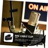 Gadpiparty 20pcs Microphone Cable Holder Clips for Microphones, Flexible and Durable