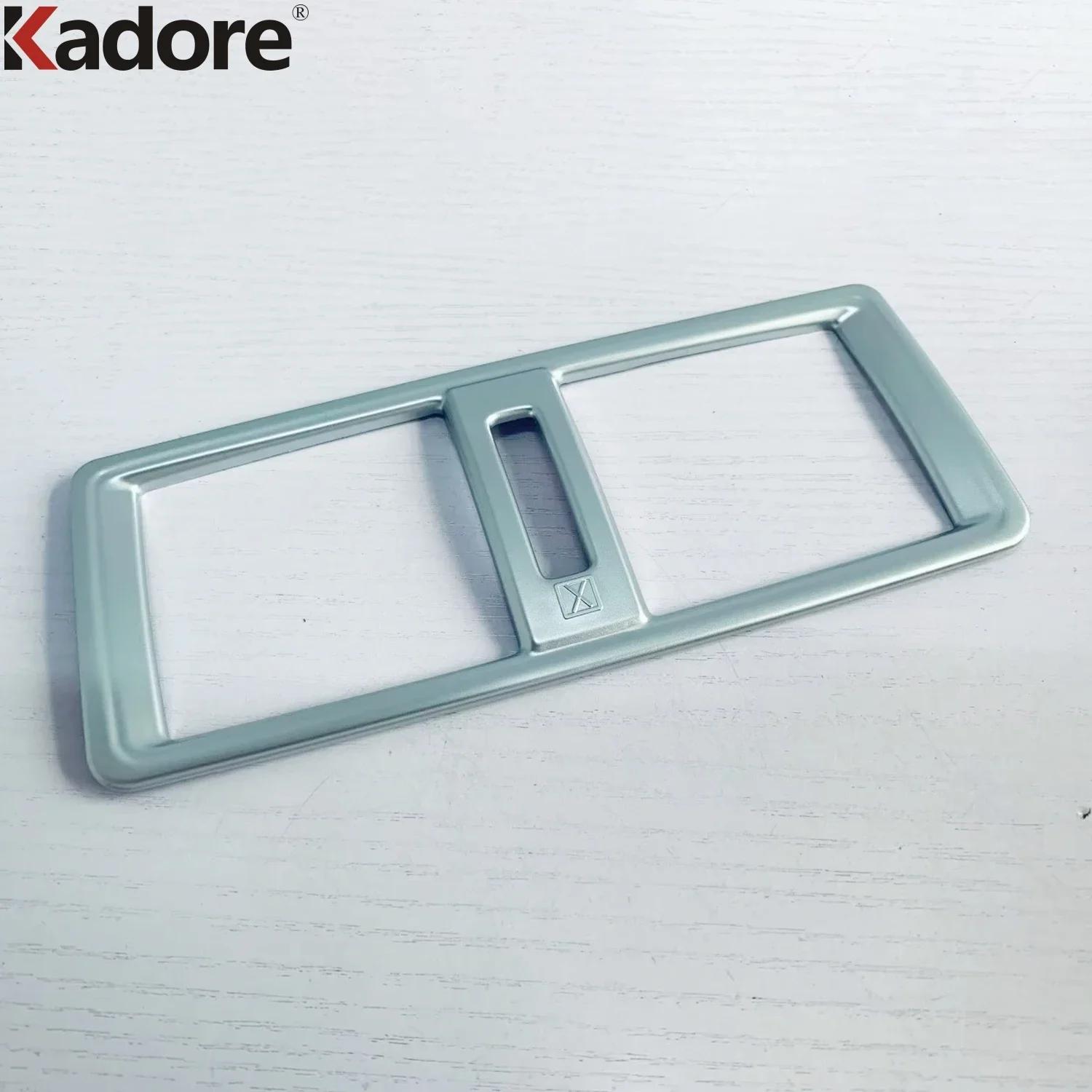 Car Rear Air Condition Vent Outlet Cover Trim For Mitsubishi Outlander   2024 2025 Carbon Fiber Interior Accessories ABS Matte