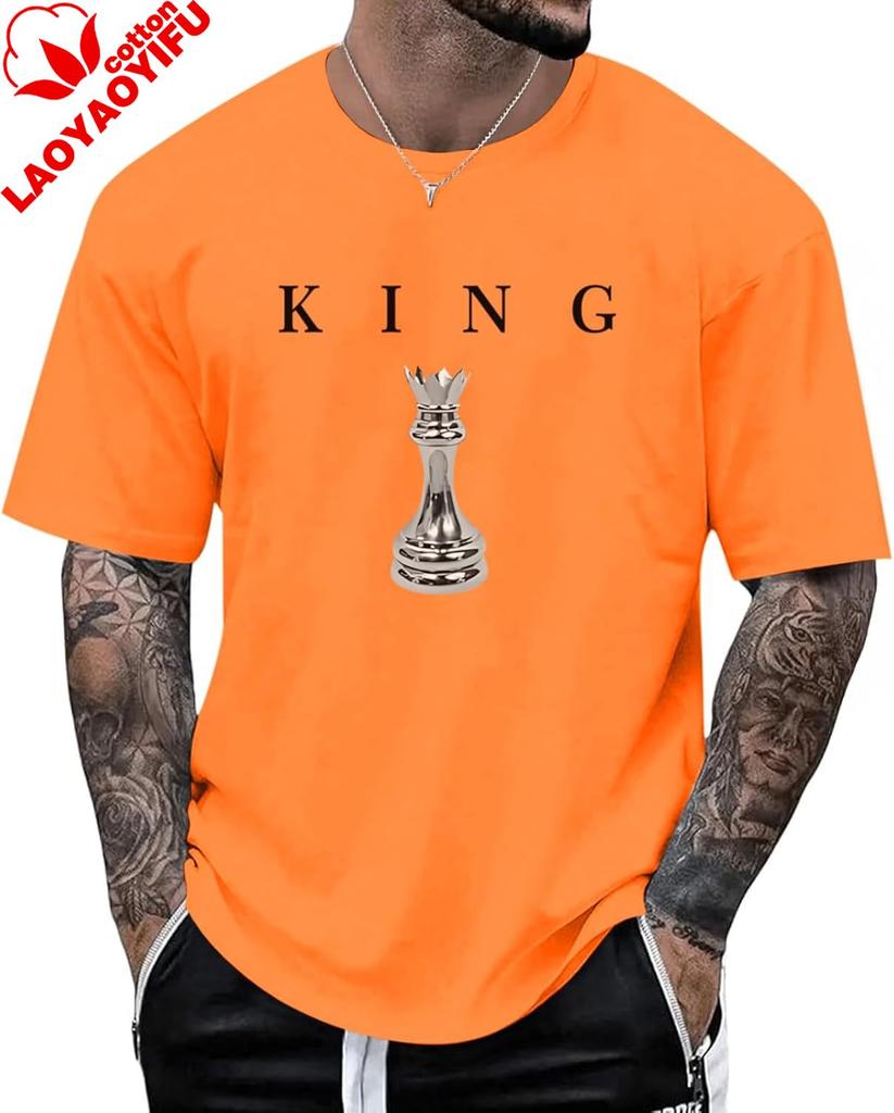 Unisexs King Chess Shirt Graphic Tees Designer Printed T Shirts for Unisex Urban Letter TShirt Streetwear Vintage Plus Size Tops