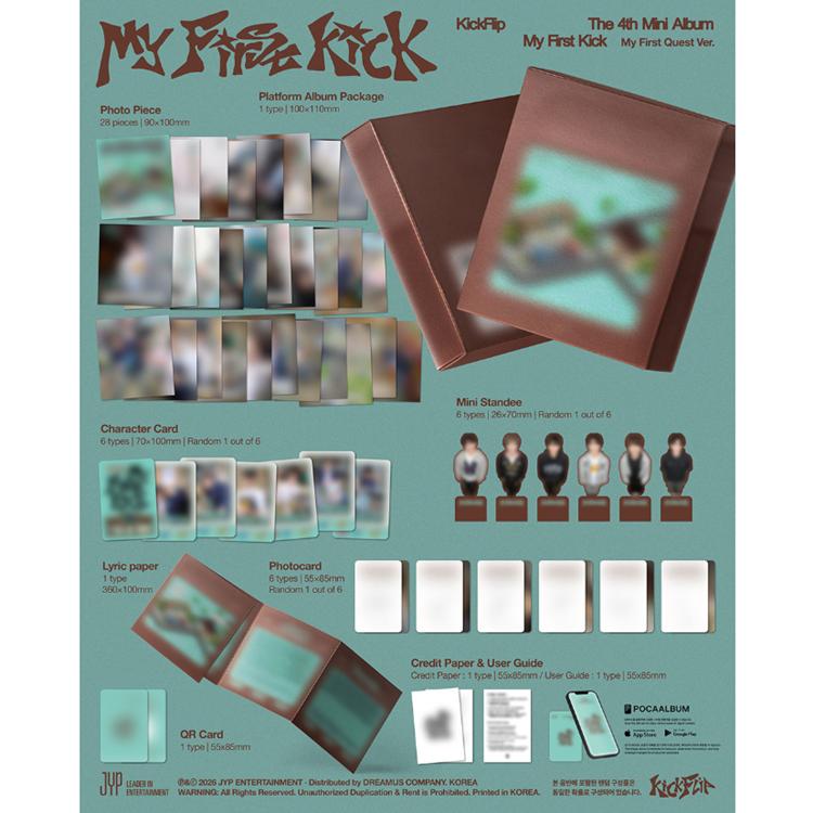 [POB] KickFlip - The 4th Mini Album [My First Kick] (My First Quest Ver.)