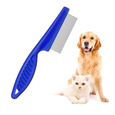 1Pc Dog Grooming Flea Comb Pet Care Comb Cat Hair Brush Flea Removal Massage Comb Pet Grooming Portable Tools