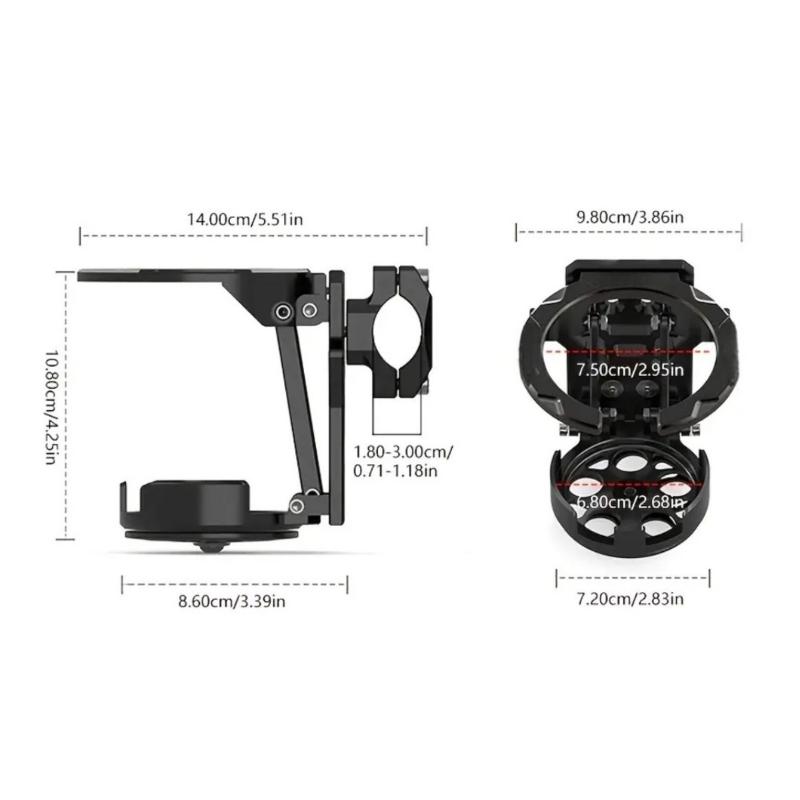 

1/2Pcs Water Cup Bracket Holder Accessories Foldable Turntable Motorcycle Cup Holder For Handlebar Motorcycles Bottle Holder