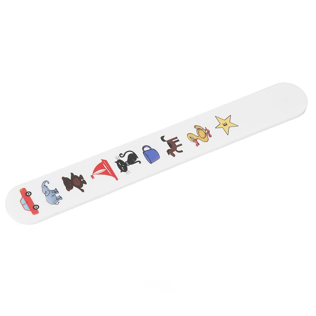 Kids Fixation Stick Vision Tester Clear Colorful Animal Patterns Waterproof Coating Thicken Eye Test Card