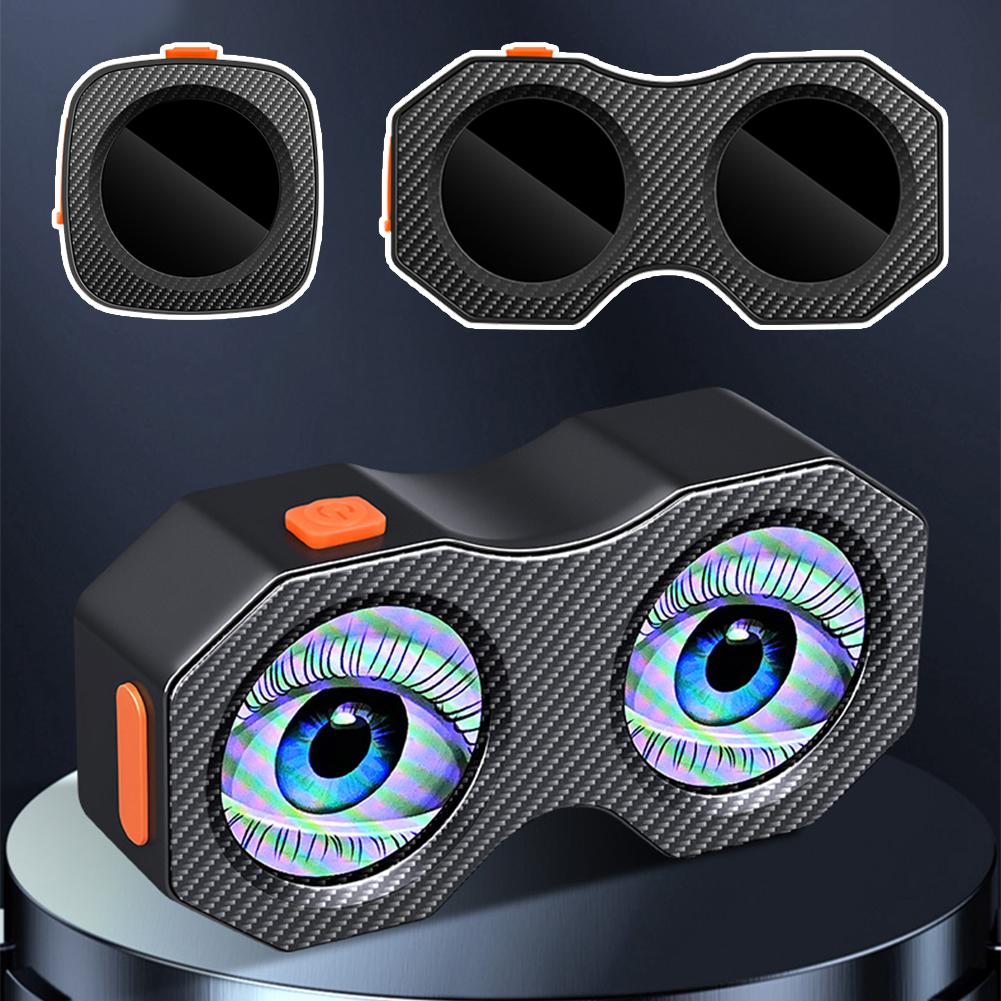 Electric Tricycle Motorcycle LED Rearview Mirror Modification Headlight Eye Winking Light Car Accessories Devil T5S5