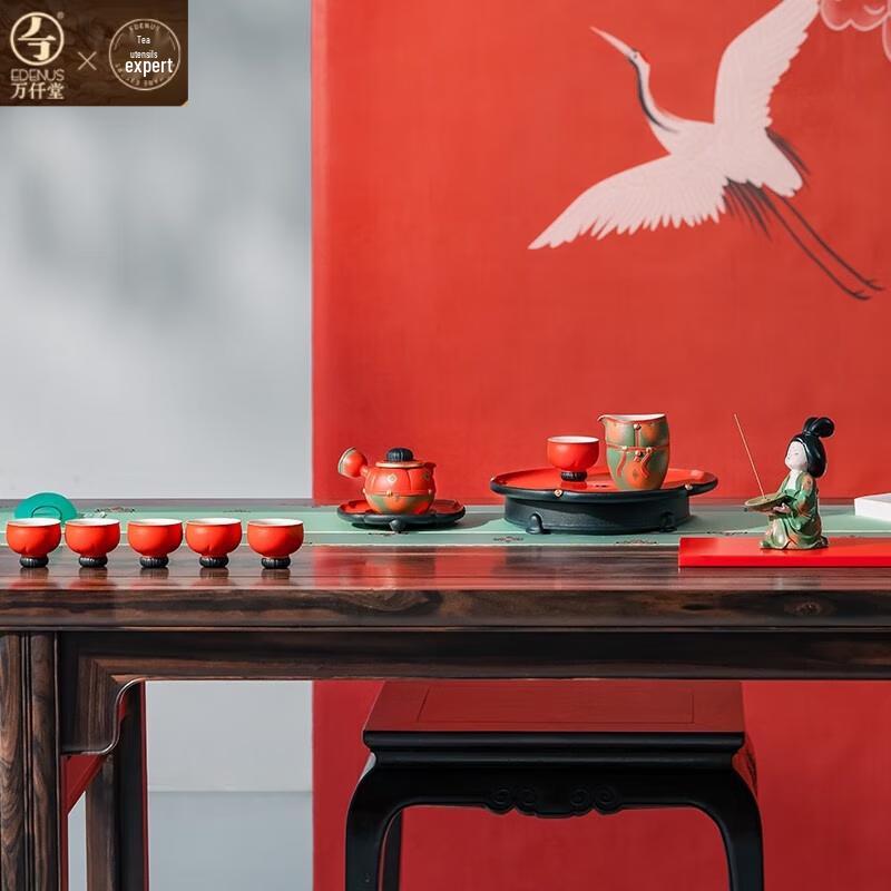 Edenus Tang Palace Ceramic Kung Fu Tea Set