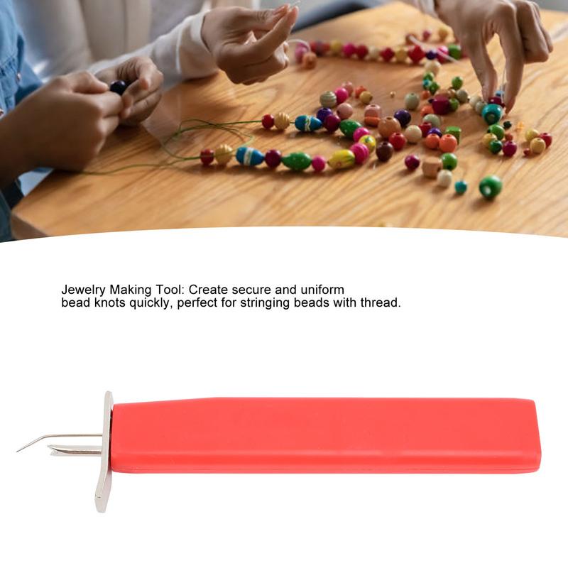 Bead Knotting Tools ABS Pearl Stringing Beading Tools Easy To Use Versatile Pearl Knotting Tool for DIY Jewelry Stringing Crafts