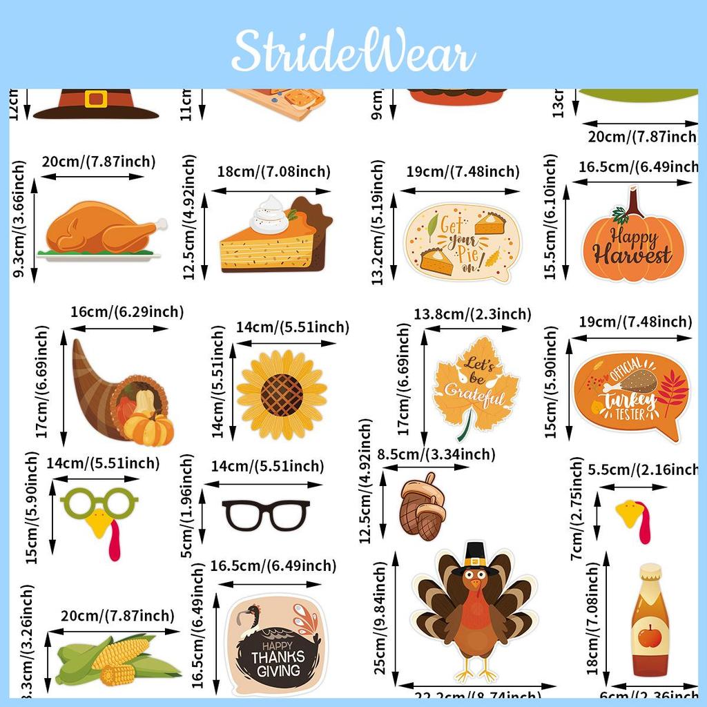 American Style Thanksgiving Day Decor Photo Booth Props For Holiday Party Fun