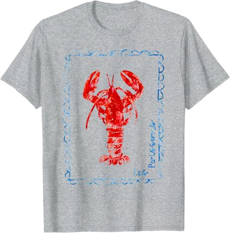 Vintage Red Lobster TShirt Lobster Lover Gifts Seafood Festival Apparel Y2k Design Crawfish Lover Graphic Outfit Novelty Gift