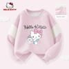Hellokitty Girls' Sweatshirt 2026 New Pink Kidsren's Round Neck Spring & Fall Style Cute Spring Clothing Girls' Tops