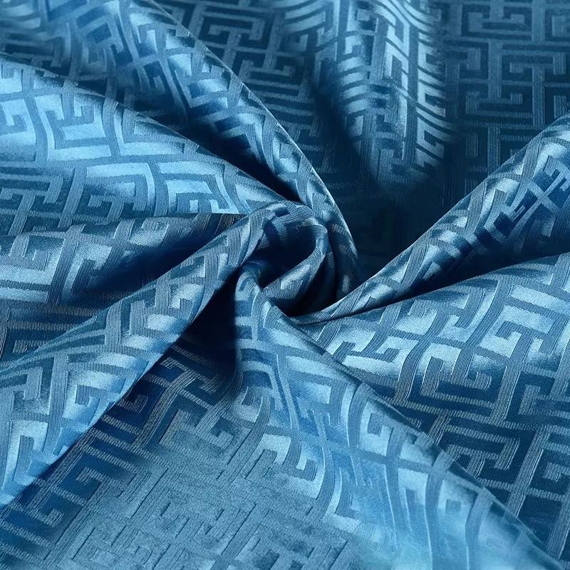 50x150cm Vintage Jacquard Fabric Plaid Acetate Cloth Glossy Wrinkle Resistant Suit Dress Cloth for Diy Apparel Sewing Material