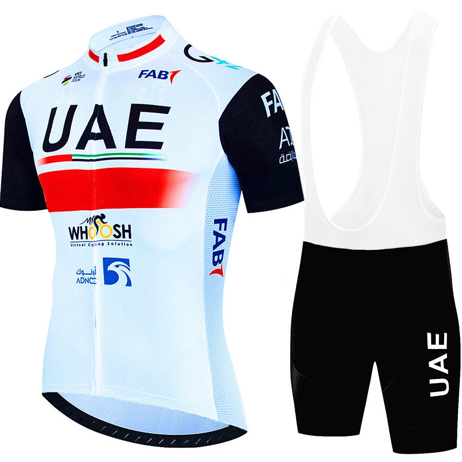 2026 UAE Cycling Jersey Set MTB Uniform Bike Clothing Summer Breathable Bicycle Shirt Ropa Ciclismo Bib Pants Maillot Ciclismo