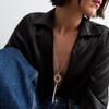 Diamond Long Fringed Necklace Versatile Chain Pendant Rhinestone Collarbone Chain Women'S Necklace
