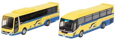 TOMYTEC The Bus Collection Bus Collection JR Tokai Bus Yellow Bus Set of 2 Diorama Supplies 335474
