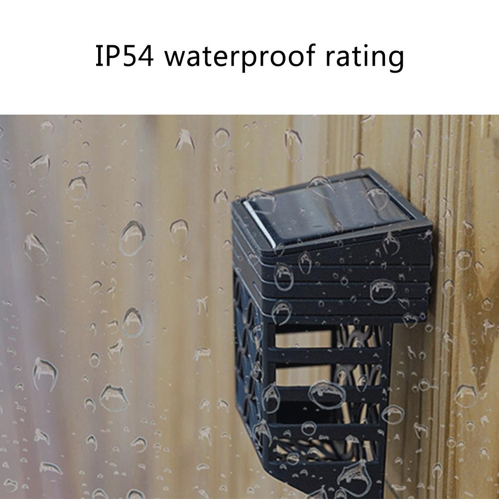 Pack of 4 Solar Fence Lighting Outdoor Solar Fence Lights IP54 Waterproof Wall Lights Solar Lights