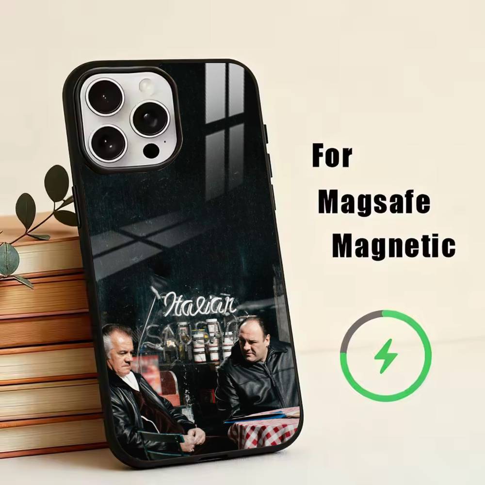 The Tony Soprano-JG  Phone Case For iPhone17,16,15,14,13,12,11 Plus,Pro Magnetic For Magsafe Wireless Charging iPhone12PRO