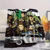 1 STuks Ghostbusters Print Flanellen Deken, Hoge Kwaliteit, Alle Seizoenen, Woondecoratie, Warmte en Comfort, Perfect voor Kerstcadeaus