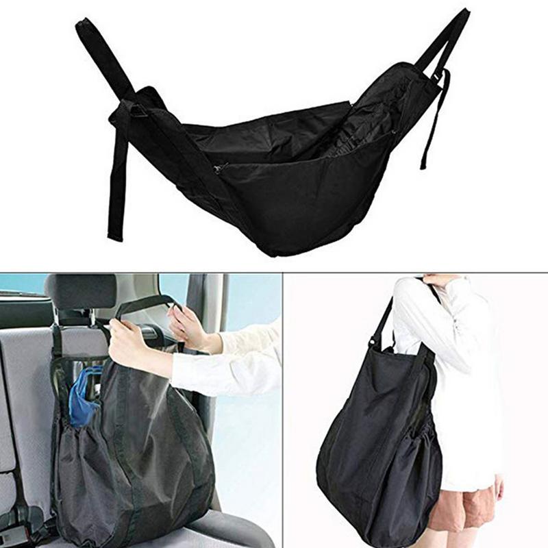 Car Backseat Organizer Oxford Cloth Rear Seat Sundries Bag Large Capacity Portable & Foldable Car Seat Organizer For Most