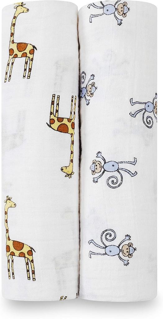 Aden + Anais Jungle Jam Muslin Swaddles (2-Pack, 4023)
