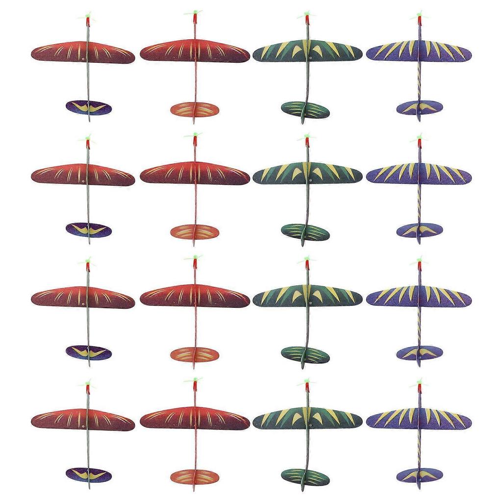 24pcs Foams Airplane Toys Glider Planes Birthday Party Favors (Random Color)