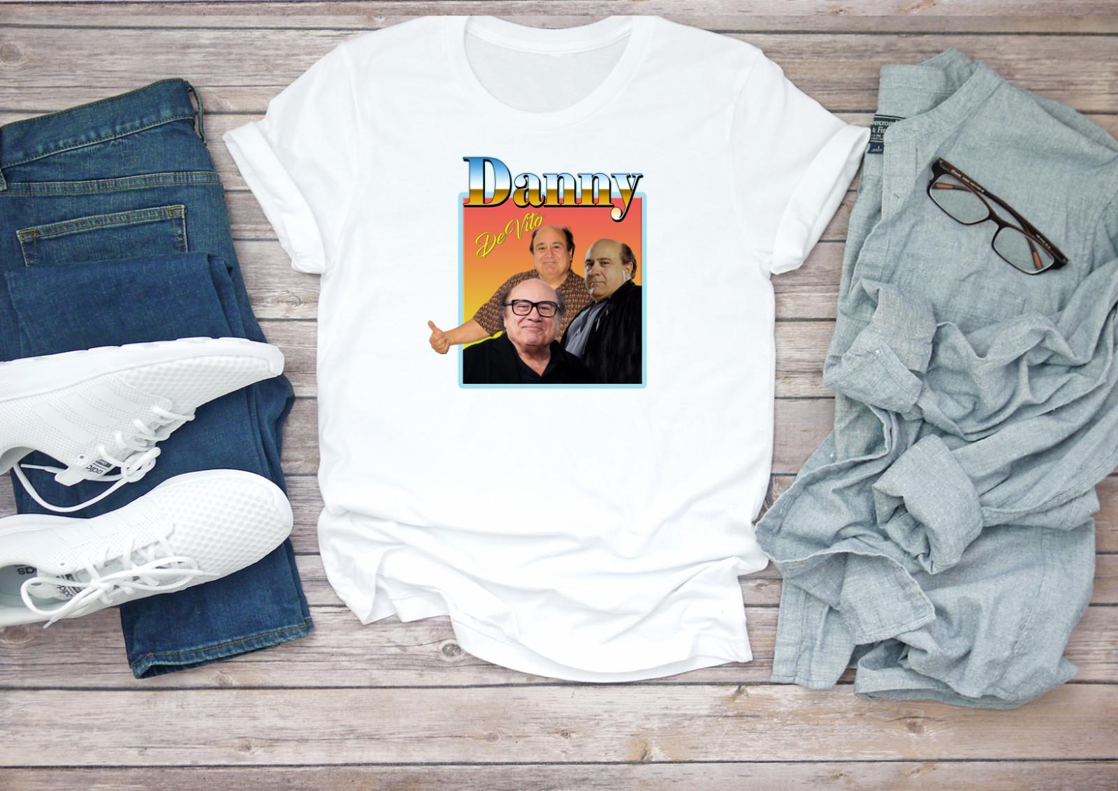 Famous Danny De Vito Figure Short Sleeve White Black Men T-shirt G901 L