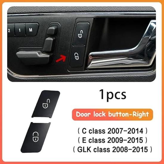 Front Door Lock Buttons Switch Replace for Mercedes Benz C-Class E-Class GLK W204 W207 W212 W166 W176 2049058402 2049058502 Right Passenger Side
