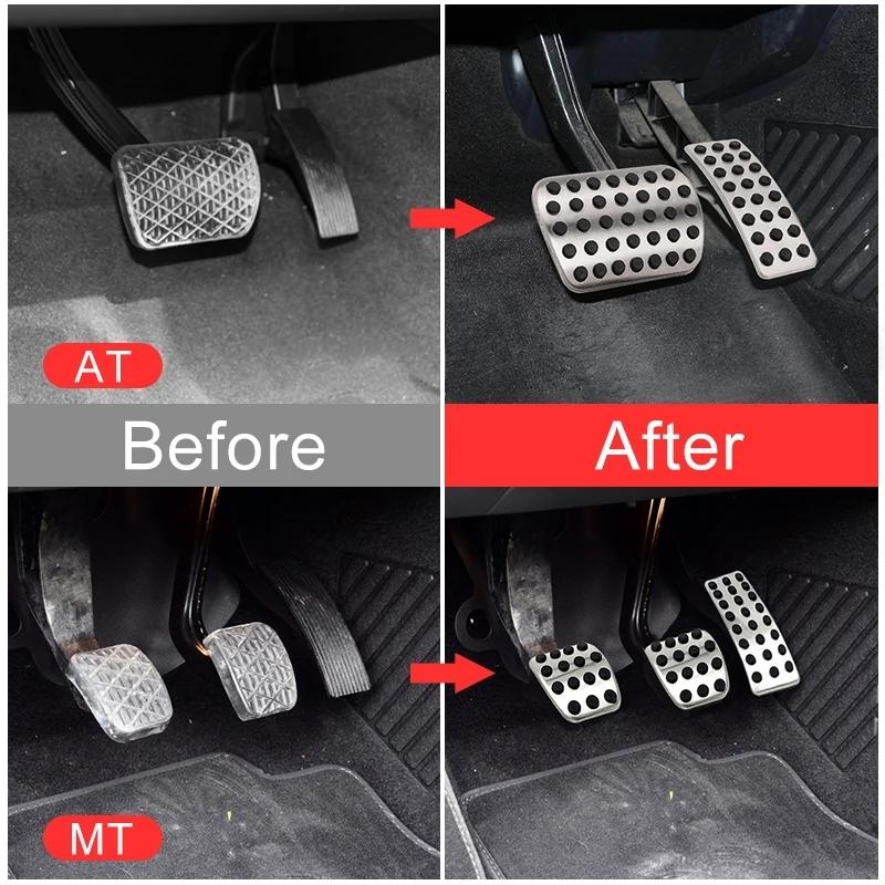 For Mercedes Benz A B Class W177 V177 W247   Car Foot Accelerator Pedal Cover Gas Fuel Brake Non-Slips Pad Accessories