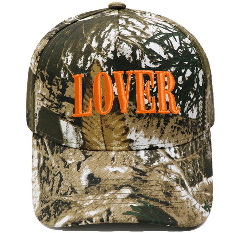 LOVER three-dimensional embroidery color matching truck driver hat European and American men and women couples casual sunshade baseball cap