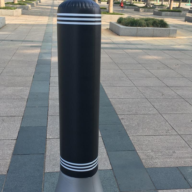Kids' Black Inflatable PVC Boxing Punching Bag Tumbler Toy