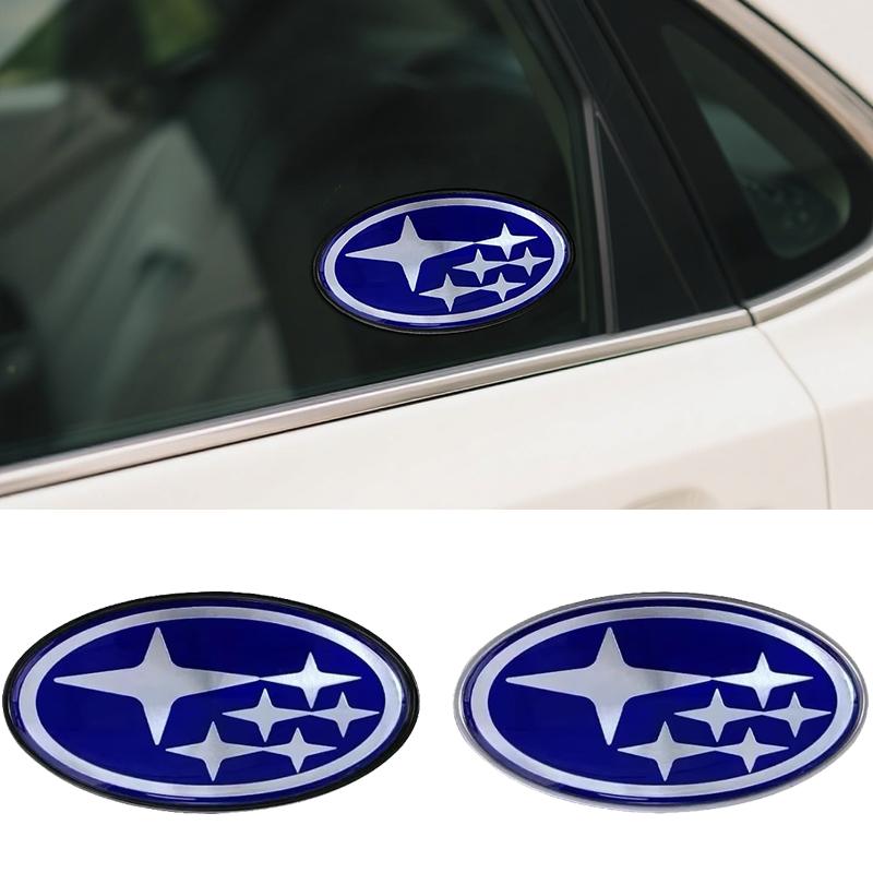 Alloy Car Window Side Emblem Sticker for Subaru XV WRC WRX BRZ FORESTER IMPREZA LEGACY OUTBACK STI Tail Trunk Badge Decal Y17