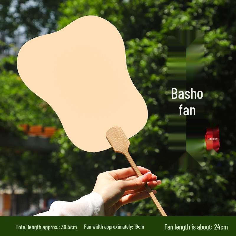 Thickened Xuan Paper Blank Round Fan: Ancient Style Semi-Raw Surface for Chinese Hand-Painted Fans
